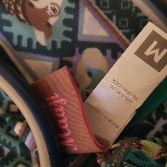 Maaji Beach Coverup Maxi Dress / Sz M / Animal-print bra top, multicolored skirt - Picture 10 of 15